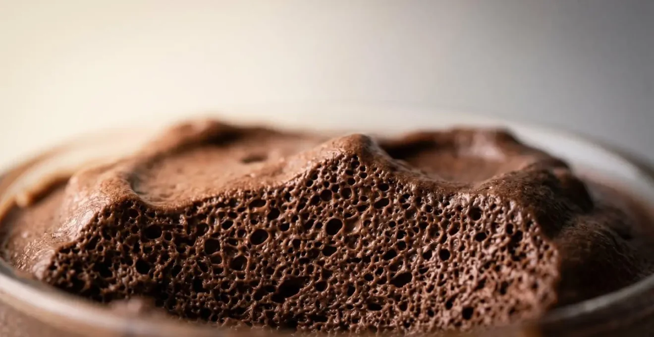 Mousse au chocolat ultra-légère et aérienne dans une coupe en verre